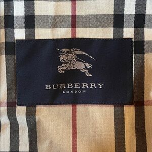 Burberry Beige and Black Check Utility Jacket